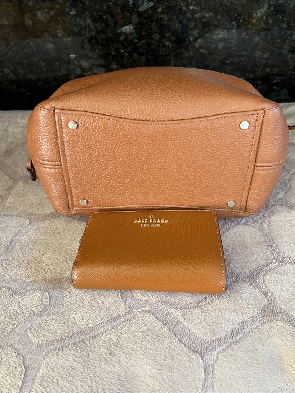 kate spade Dumpling Satchel and Wallet Set in Warm Gingerbread - Picture 5 of 6